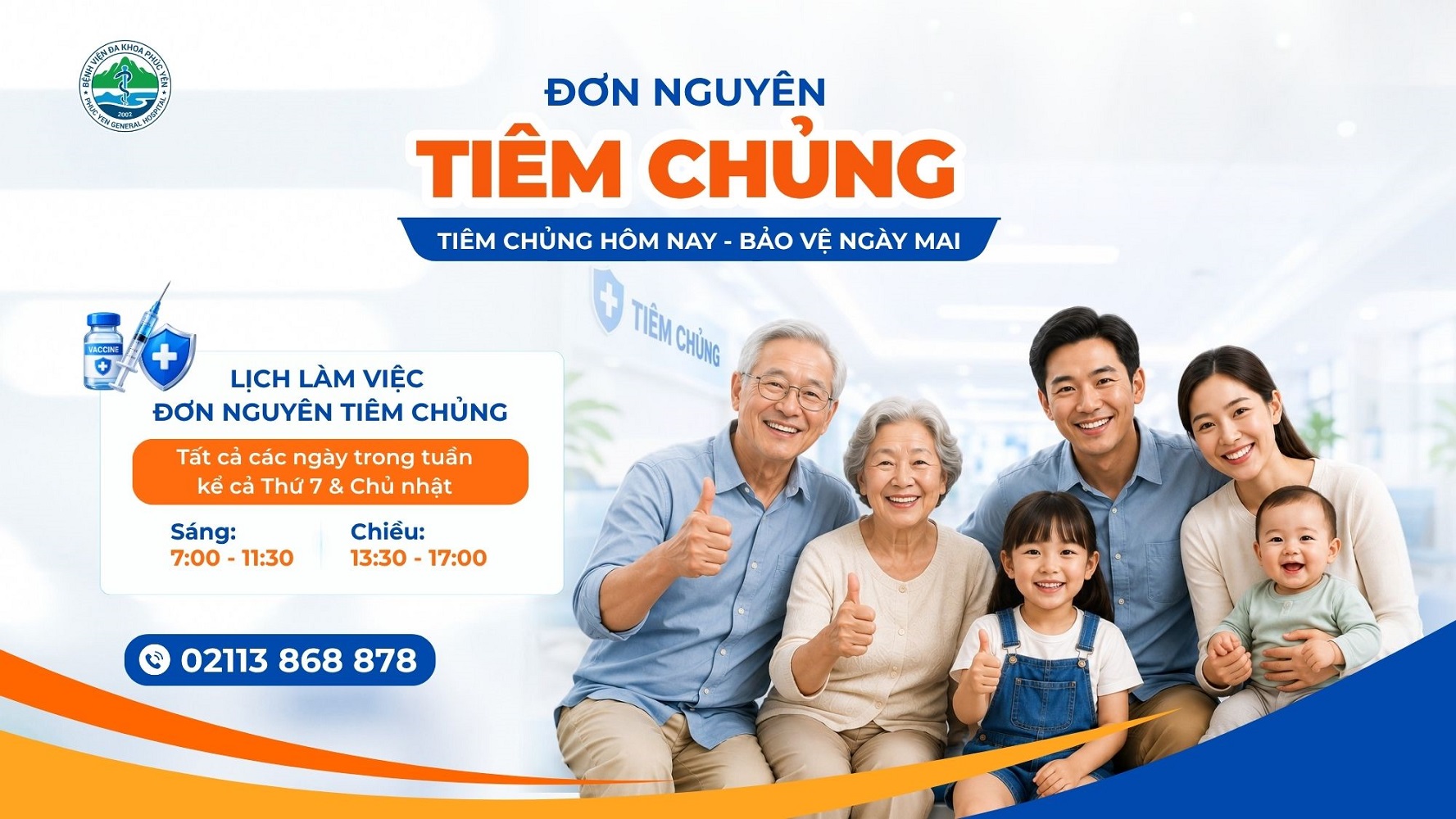 Ti&ecirc;m chủng bệnh viện Đa khoa Ph&uacute;c Y&ecirc;n