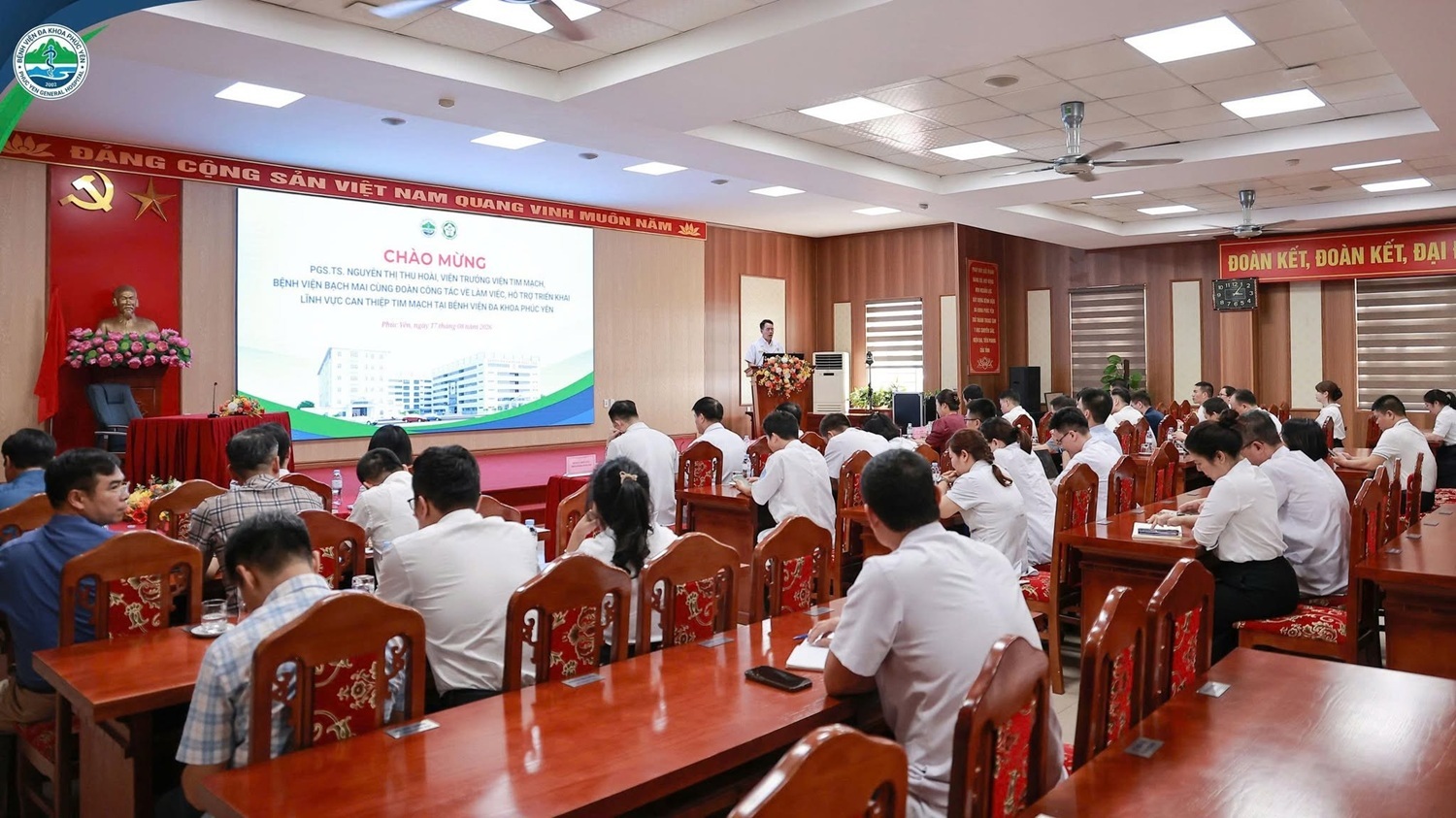 Bệnh viện Bạch Mai hỗ trợ Bệnh viện Đa khoa Phúc Yên triển khai lĩnh vực can thiệp tim mạch