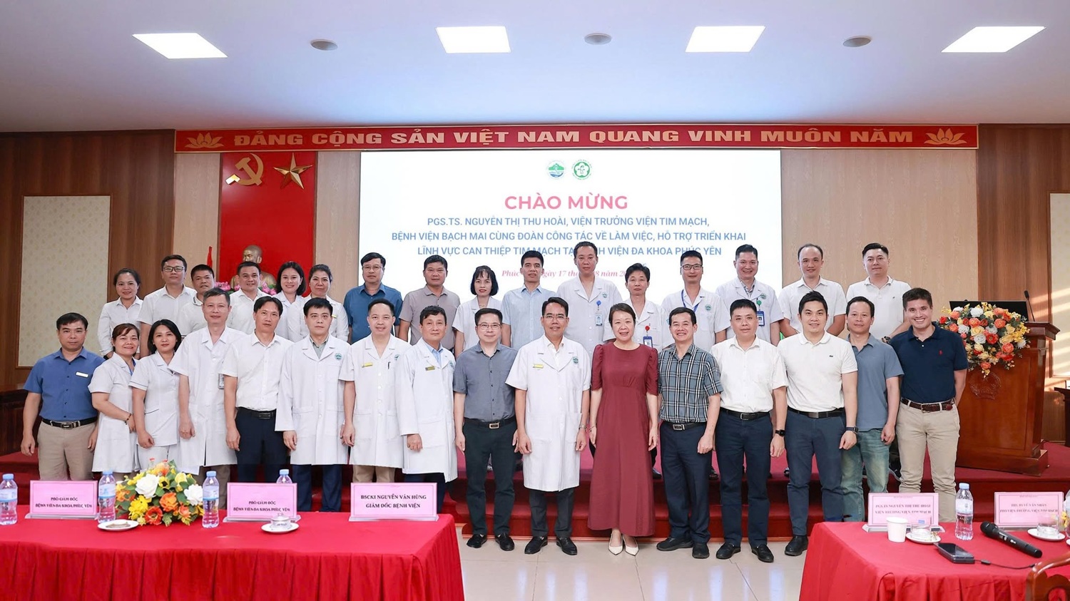 Bệnh viện Bạch Mai hỗ trợ Bệnh viện Đa khoa Phúc Yên triển khai lĩnh vực can thiệp tim mạch