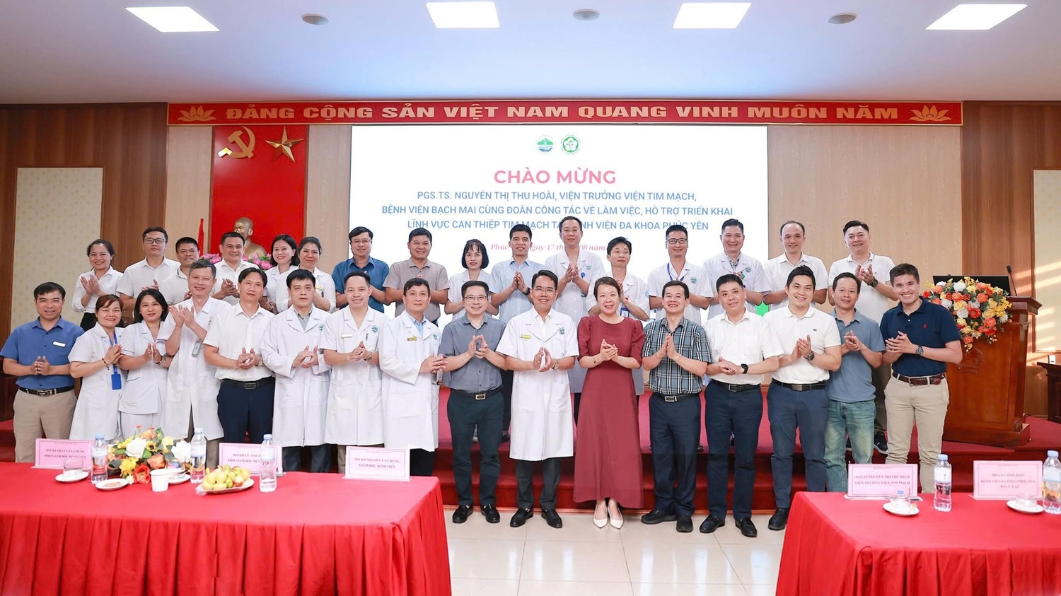 Bệnh viện Bạch Mai hỗ trợ Bệnh viện Đa khoa Phúc Yên triển khai lĩnh vực can thiệp tim mạch