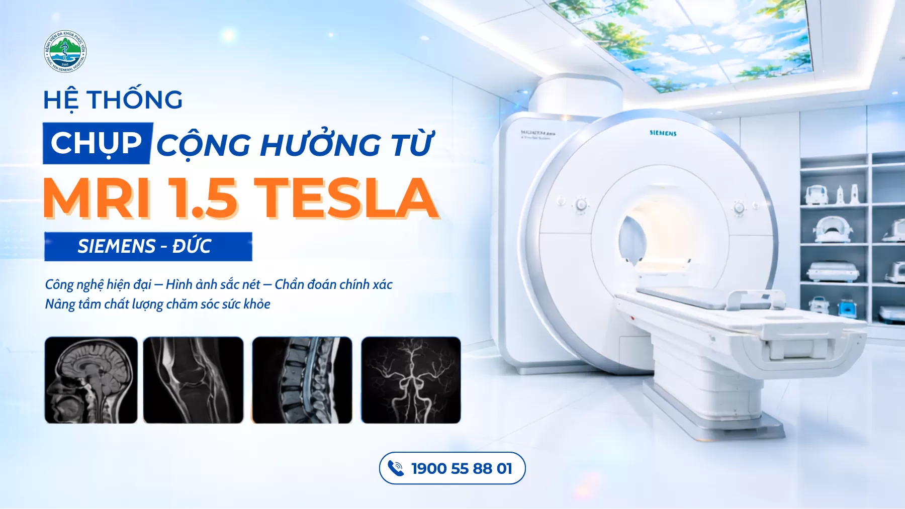 Hệ thống chụp Cộng hưởng từ MRI 1.5 Tesla - Siemens Đức